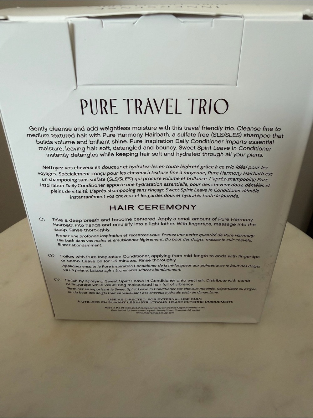 NWT Innersense Pure Travel Trio Set - Picture 2 of 2